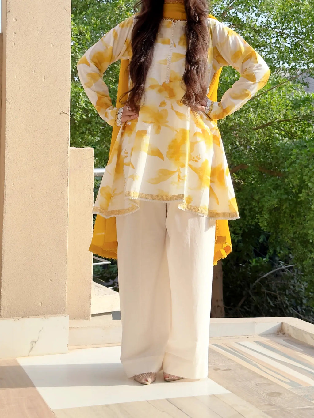 Anaya Floral Printed Cotton Kurta Set