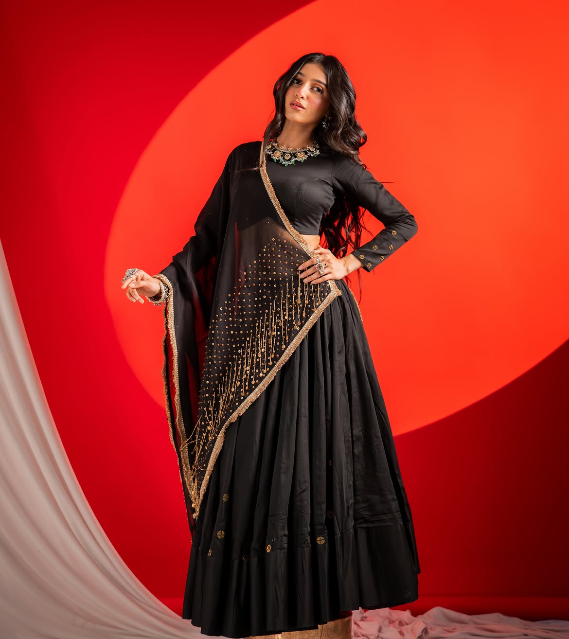 Raina Noir Royale Navratri Lehenga Choli