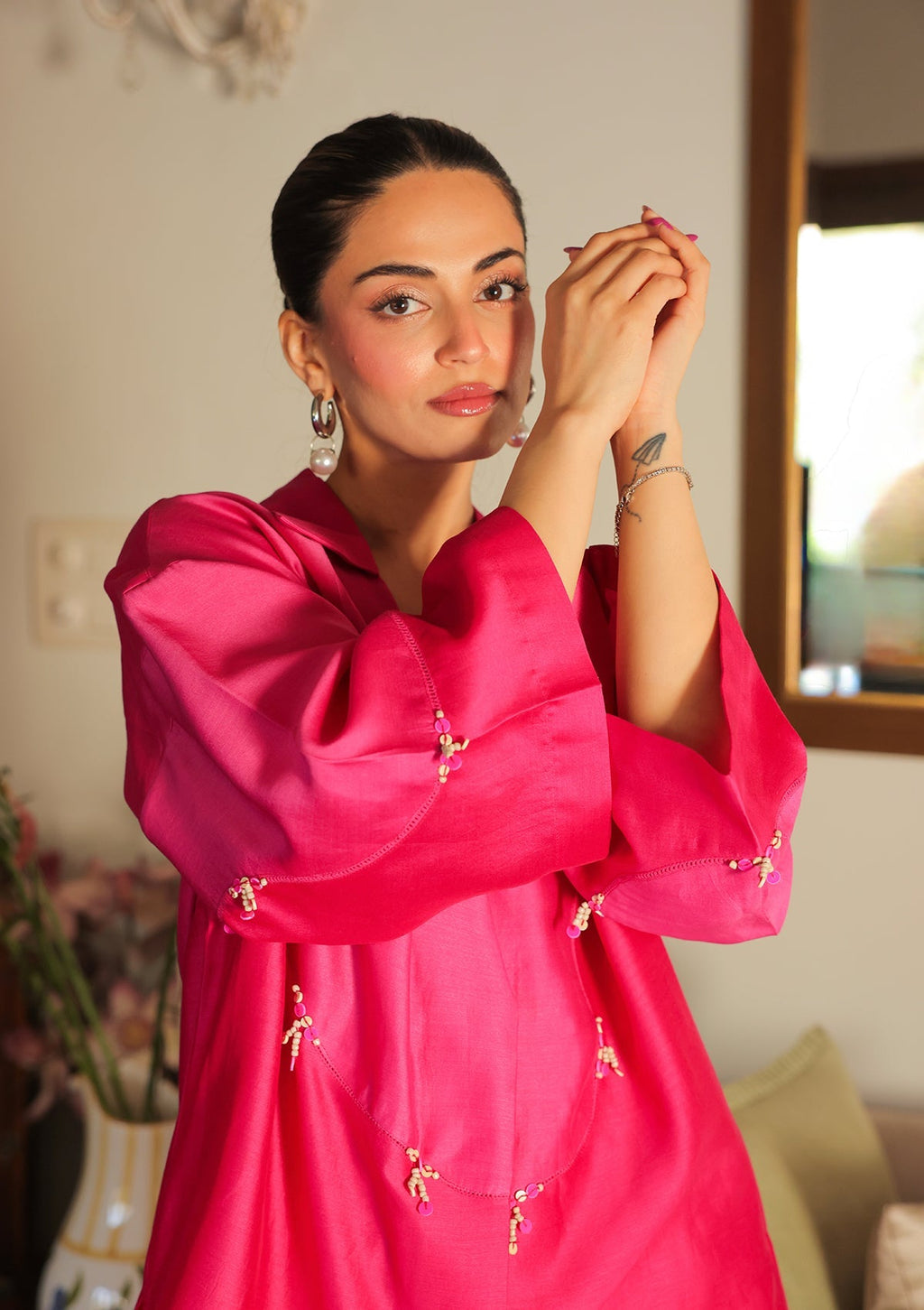 Fuchsia Santorini Co-ord Set