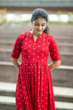 Ruffle Gulab Maxi