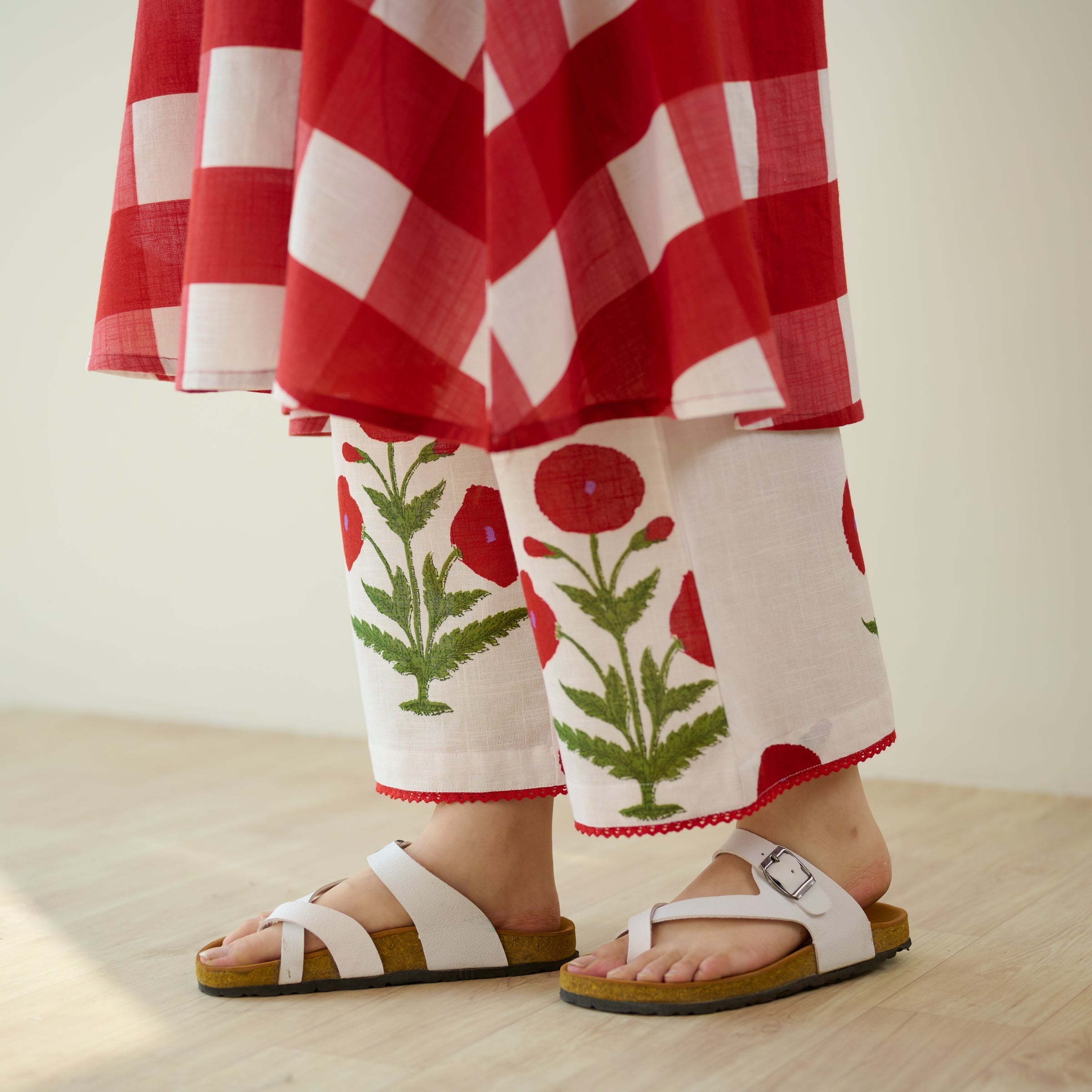 Soft Petal Pure Cotton Kurti Set