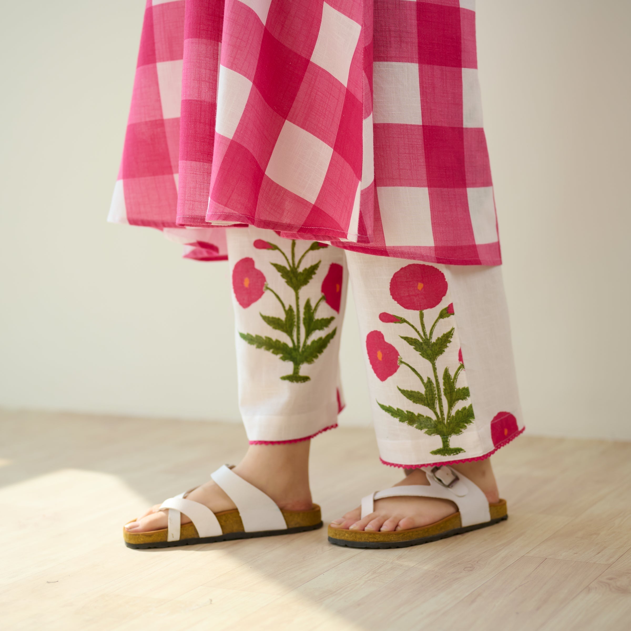 Soft Petal Pure Cotton Kurti Set