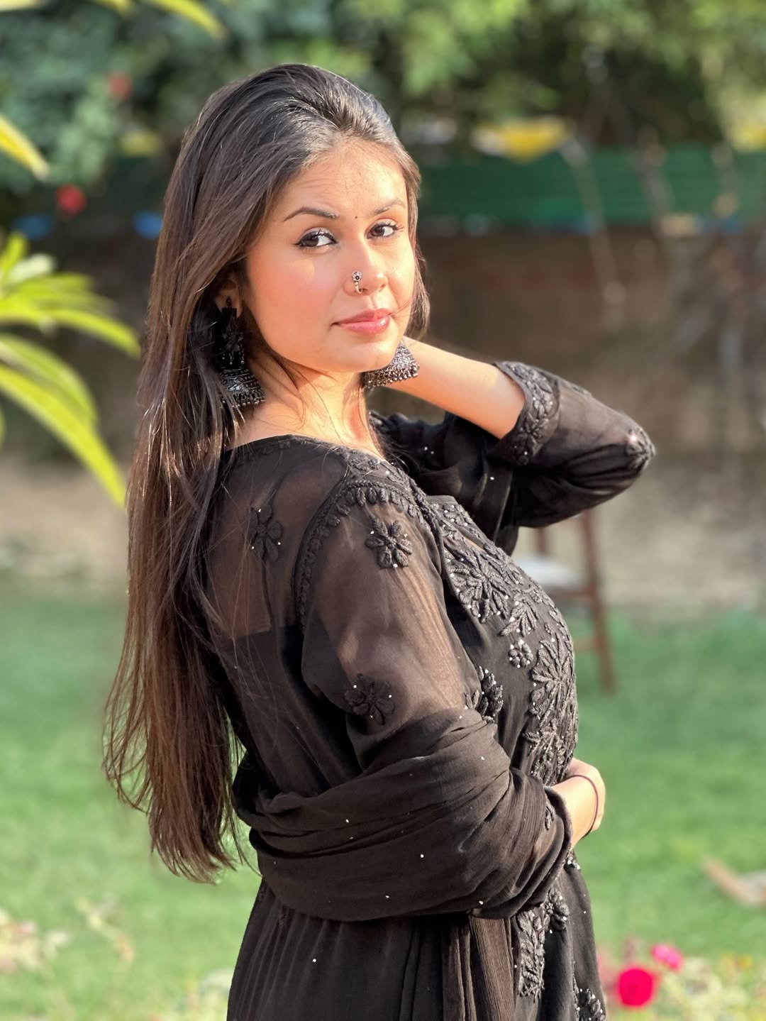 Nyra Noir Chikankari Sharara Set