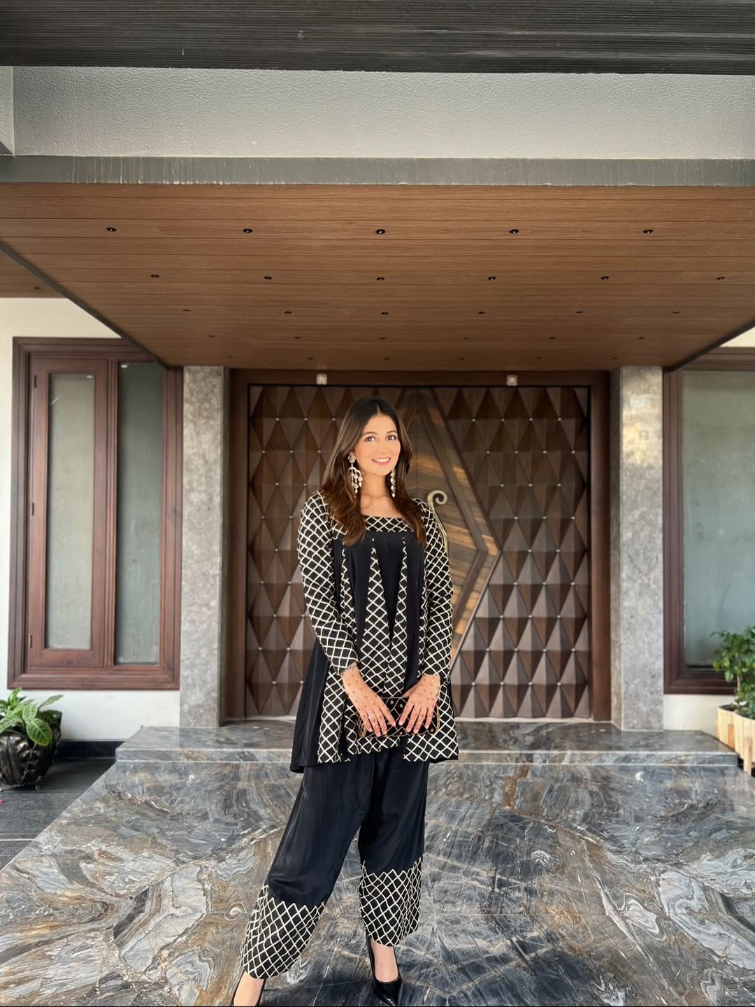 Midnight Check 2-In-1 Co-ord Set