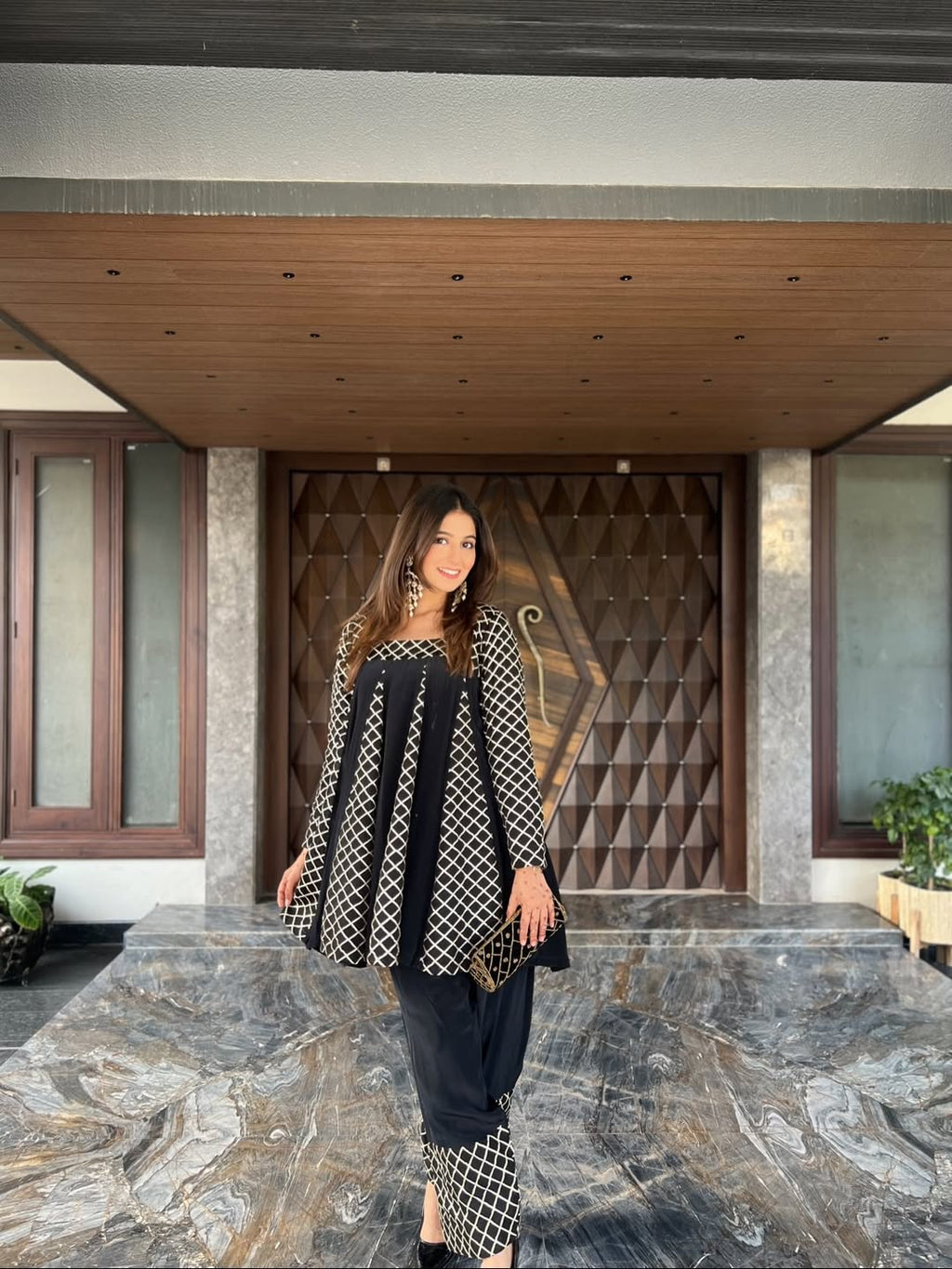 Midnight Check 2-In-1 Co-ord Set