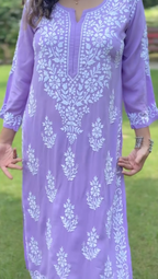 Harshita Olive Cotton Chikankari Straight Kurta Set