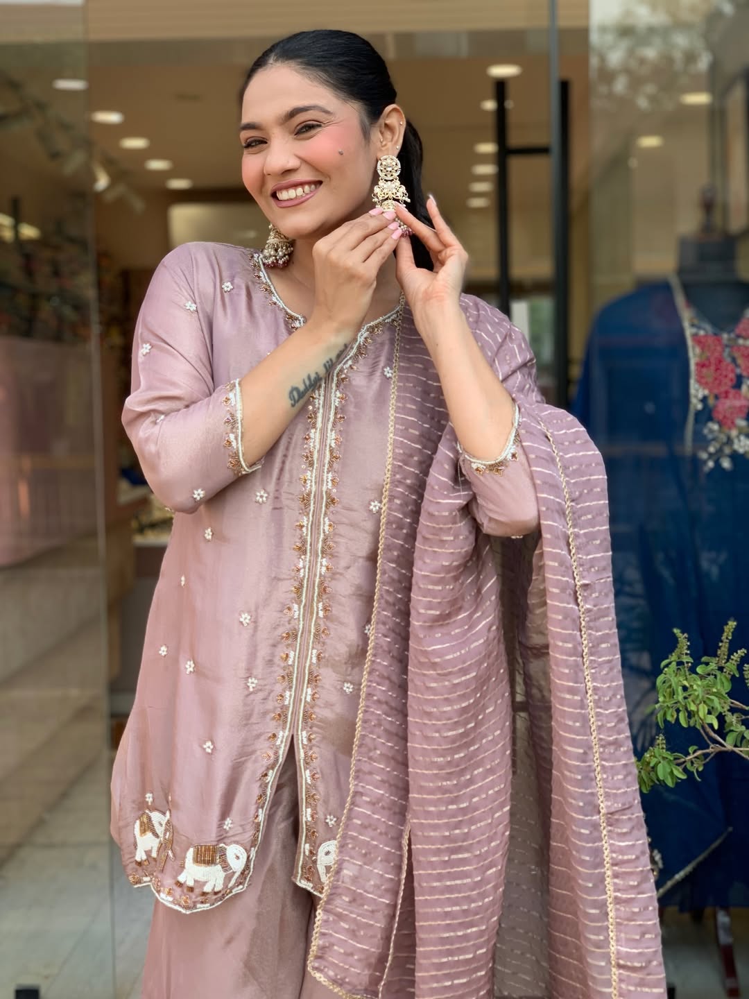 Zeenat Green Heritage Festive Ensemble