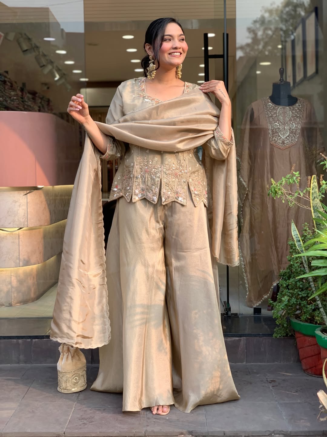 Emerald Royale Embroidered Kurta Set