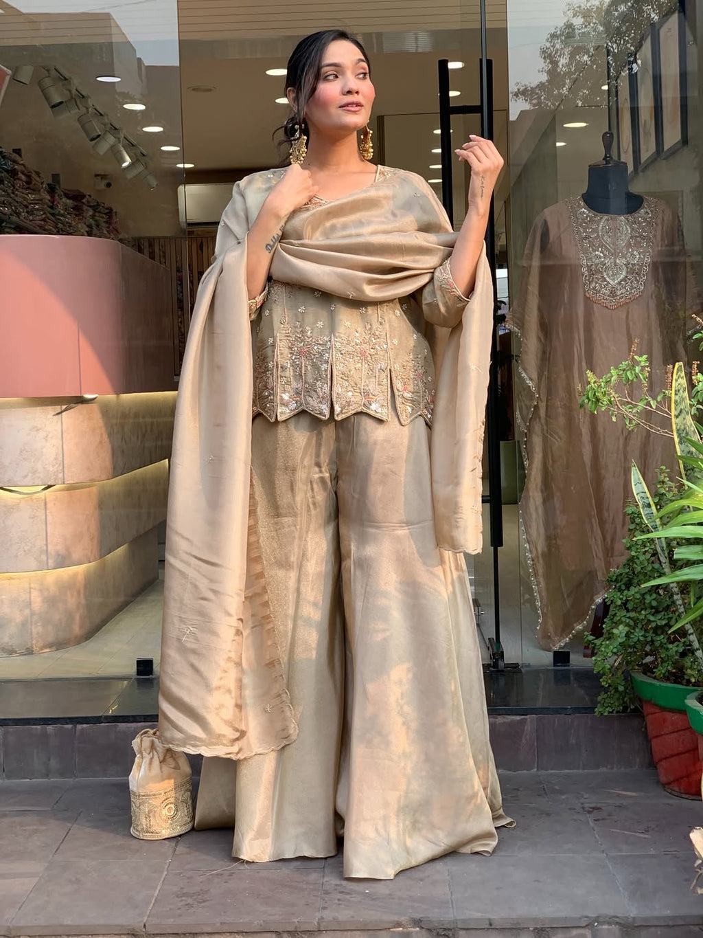 Emerald Royale Embroidered Kurta Set