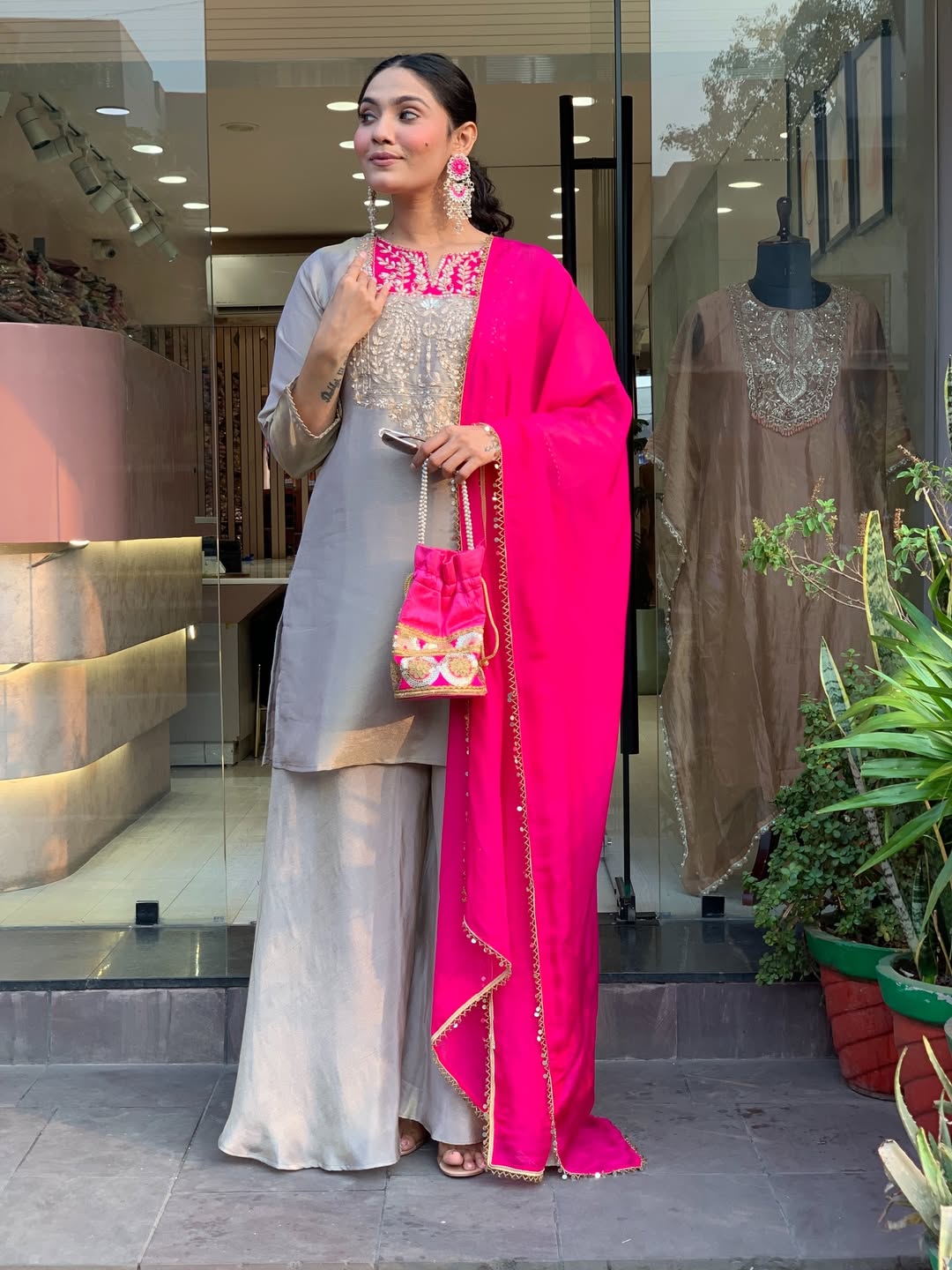Best pinkish marriage dress