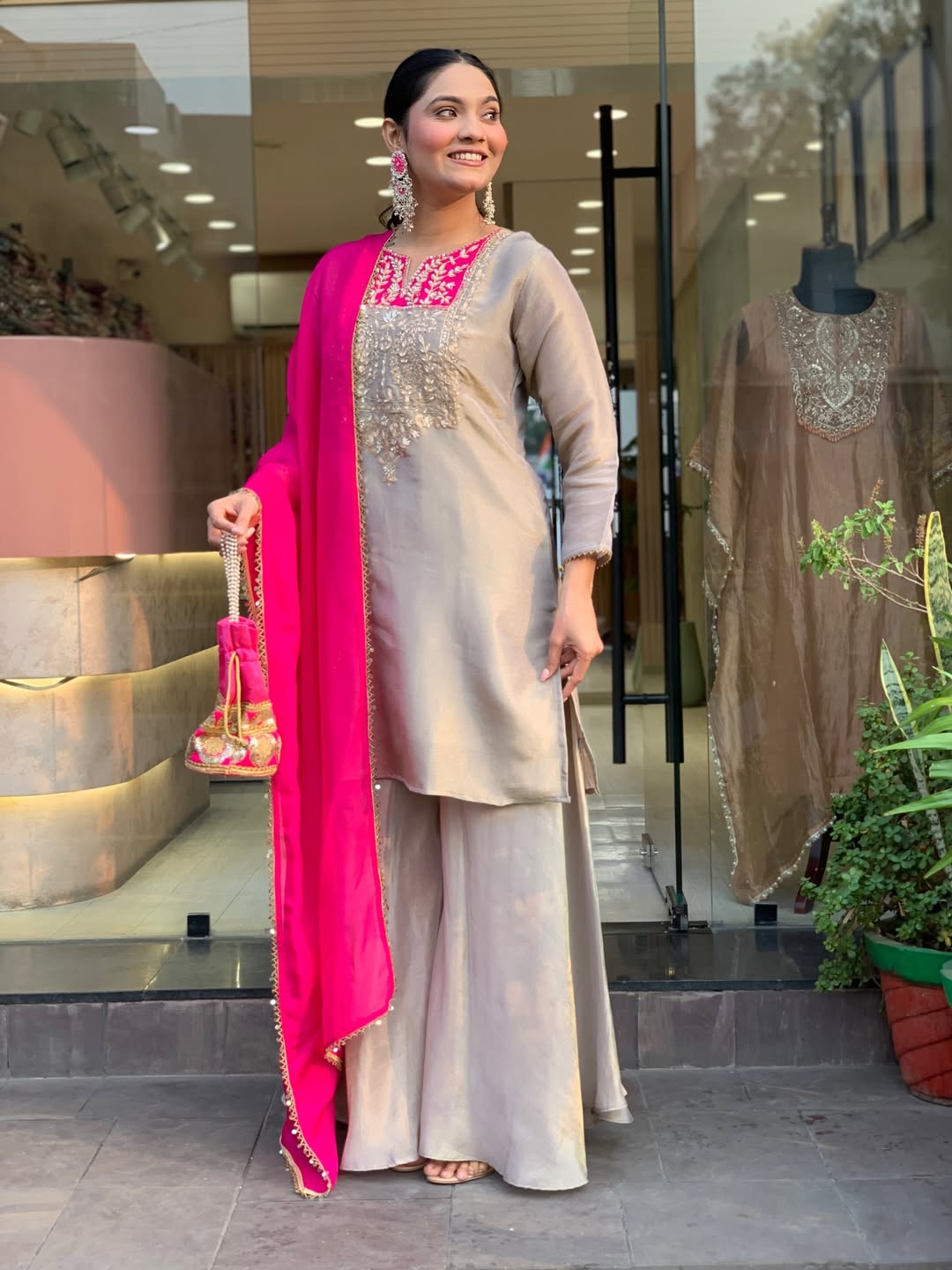 Best pinkish marriage dress