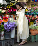 Aarohi Ivory Bloom Anarkali