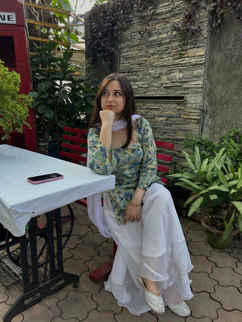 Jaipuri Soft Cotton Rayon Padded Top & Palazzo Set