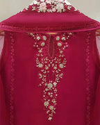 Tanirika Red 4-Piece Stitched Organza Dress