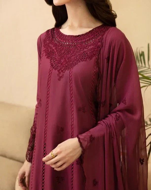 Kritika Majestic Wine Suit Set