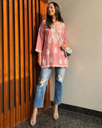 Avni Chikan Rayon A-Line Kurti