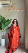 Myra Rust Grace Anarkali Set