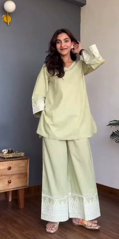 Aaira Sage Green Comfort Co-ord Set
