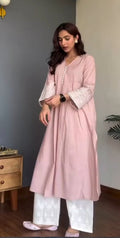 Anaya Pink Cotton Kurti Set