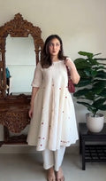 Varanga Motifs Printed Regular Pure Cotton Kurta with Trousers