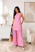 Blush Pink Minimal Farshi Salwar Set
