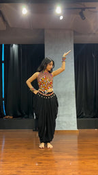 Zilan Dhoti-Style Draped Navratri Suit