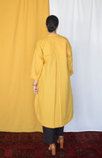 Anar Yellow Antifit Kurta with Placket