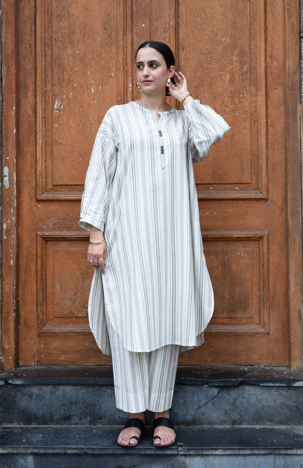 Salt and Pepper Antifit Co-ord Set