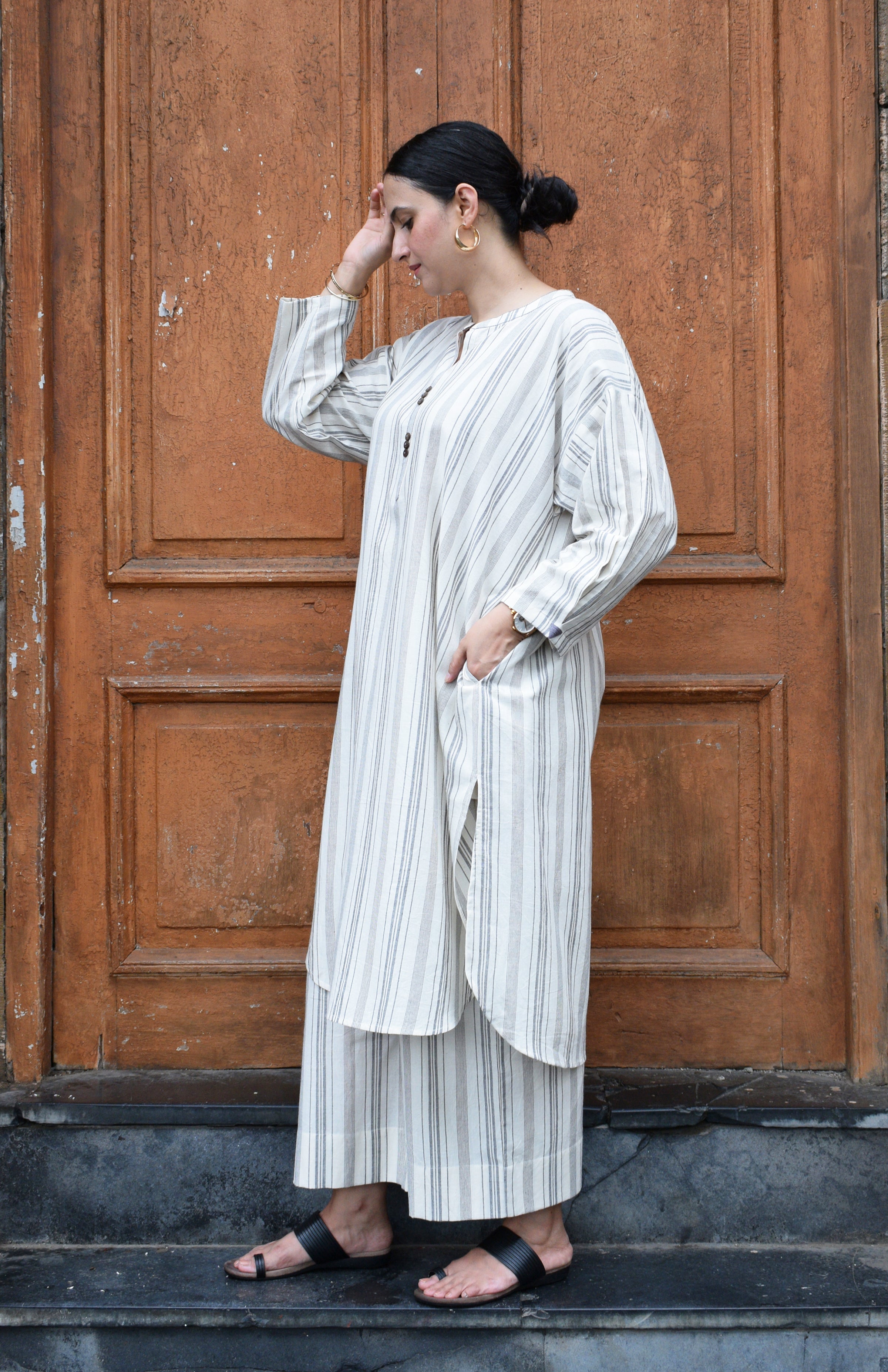 Salt and Pepper Antifit Co-ord Set