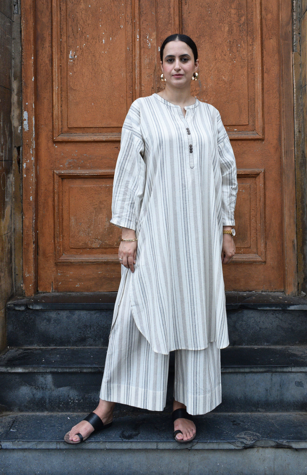 Salt and Pepper Antifit Co-ord Set