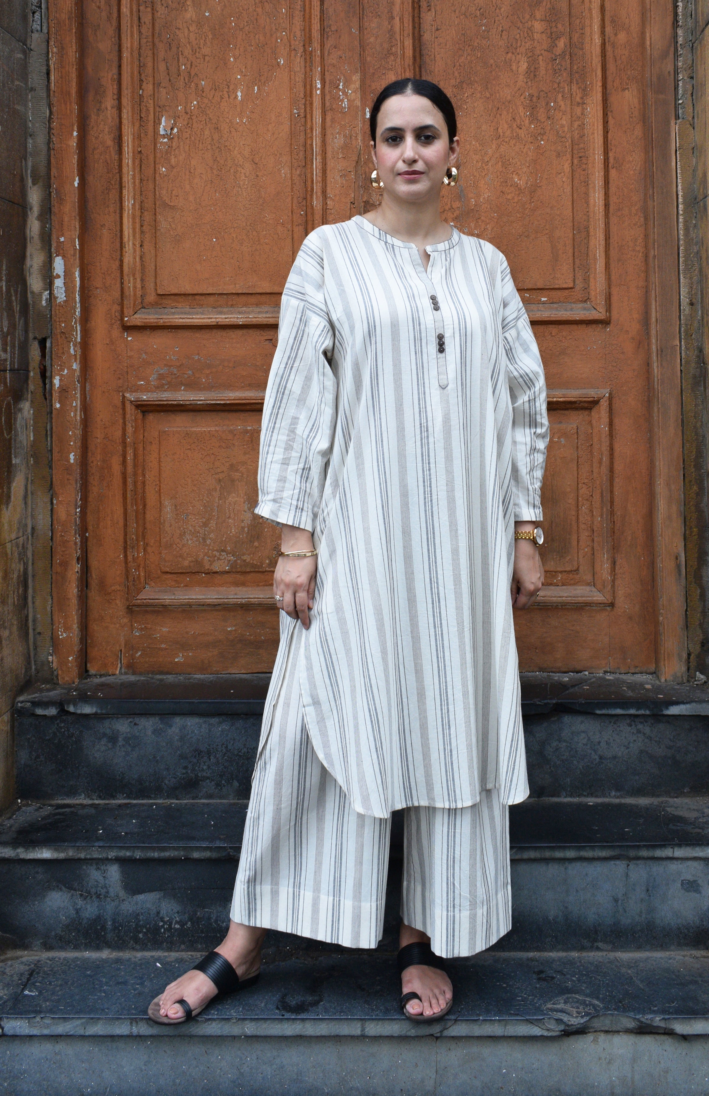 Salt and Pepper Antifit Co-ord Set