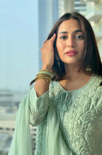 Hamsini Moti Sitara Crepe Suit