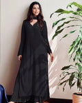 Falguni Black Chikankari Kurta Palazzo Set