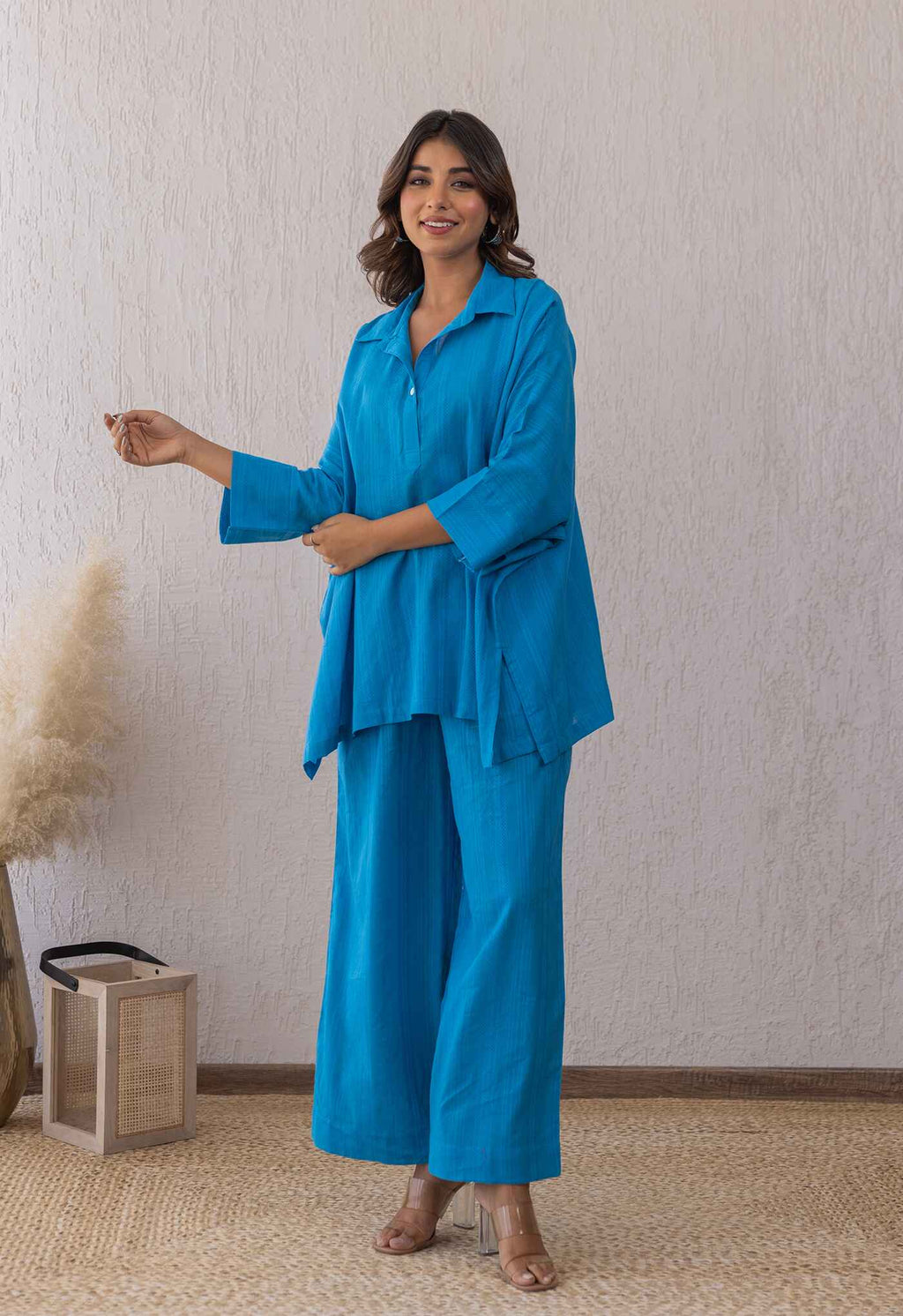 ELECTRIC BLUE SOLID COORD SET