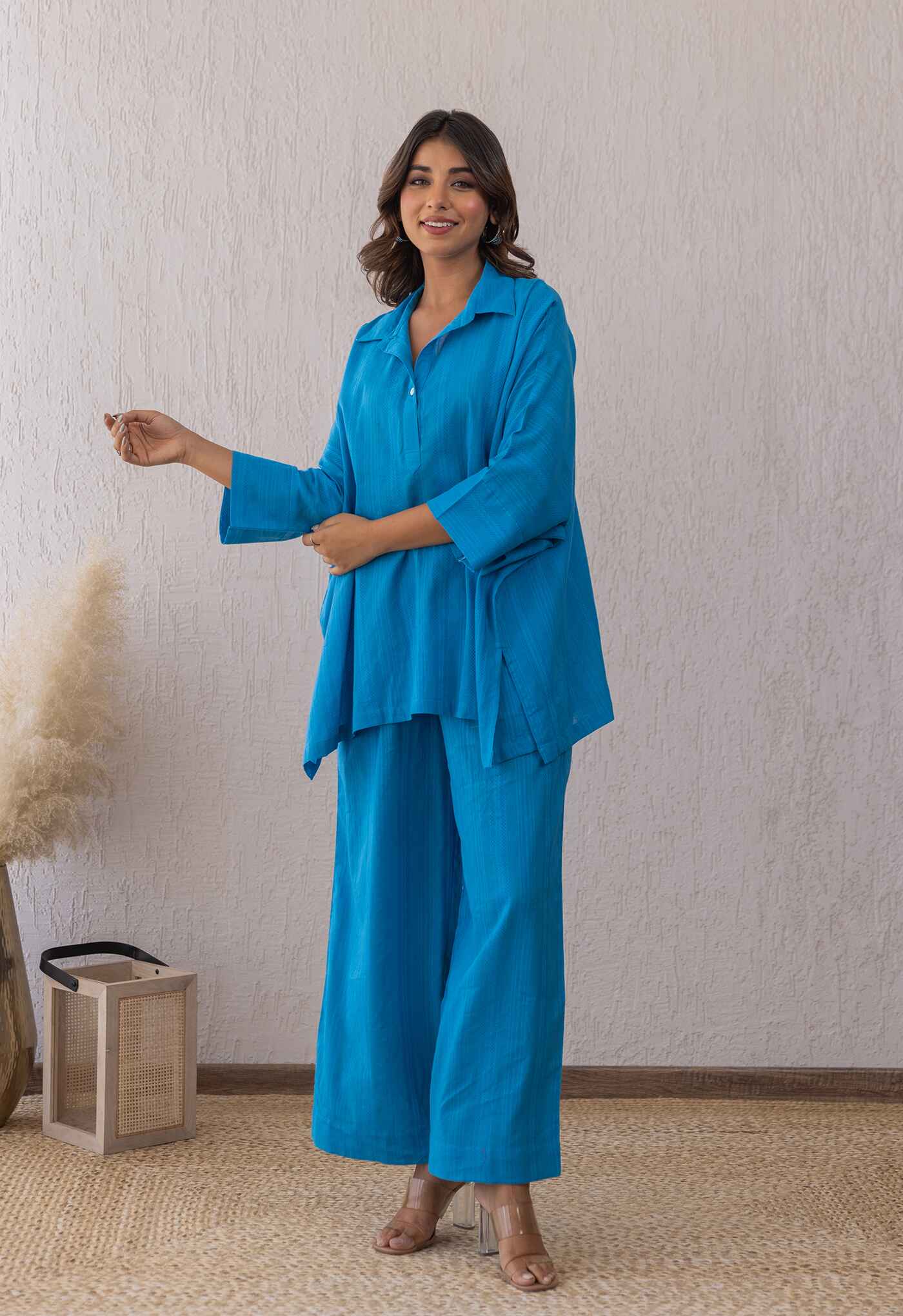 ELECTRIC BLUE SOLID COORD SET