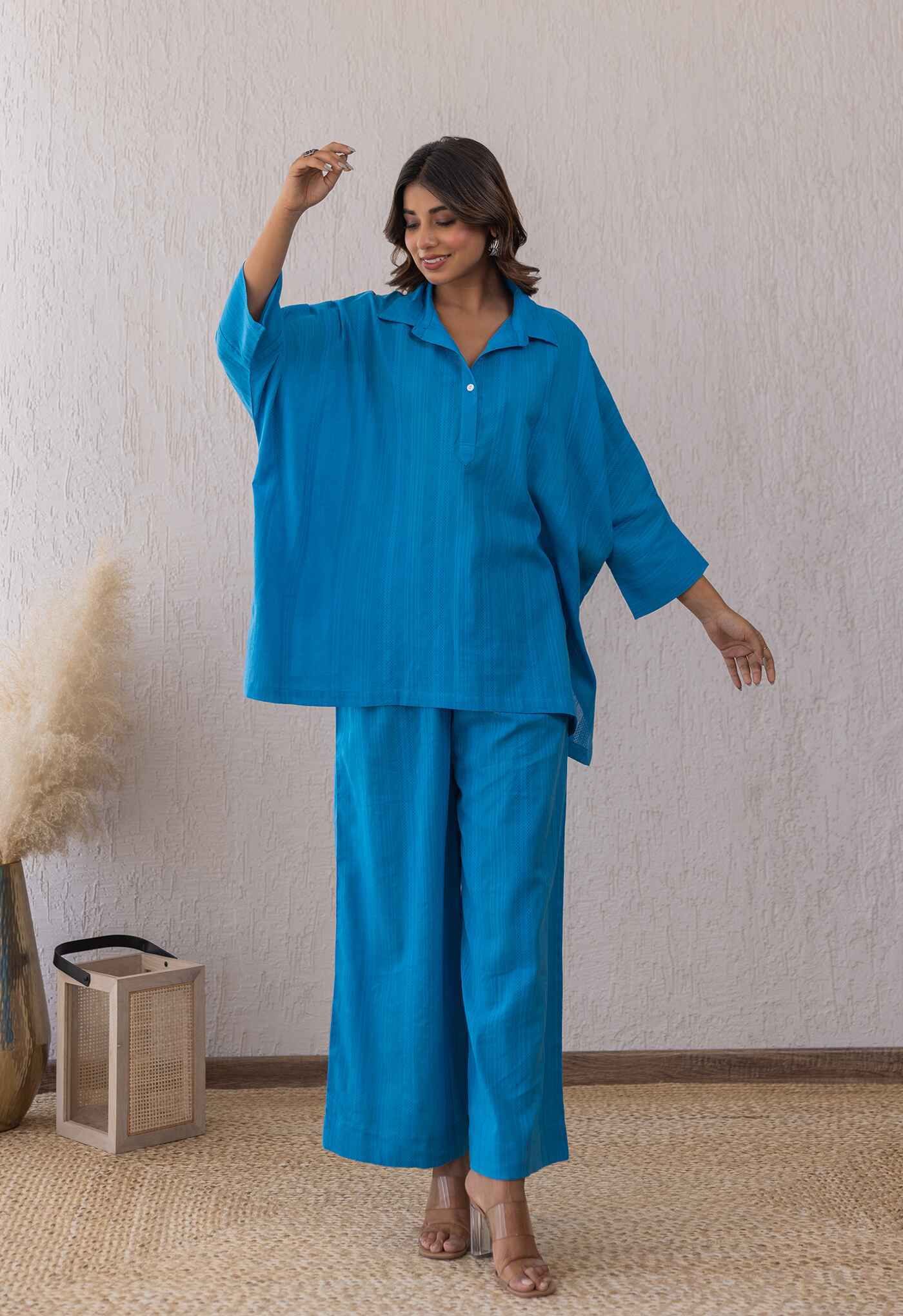ELECTRIC BLUE SOLID COORD SET