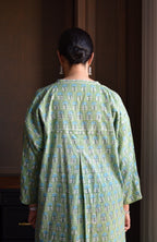 Green Handblock Printed Antifit Co-Ord Set