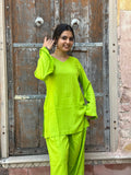 Neon Lime Farshi Salwar Set