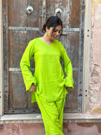 Neon Lime Farshi Salwar Set