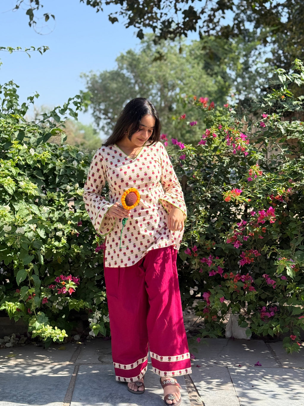 Gulbahar Bloom Farshi Salwar Set