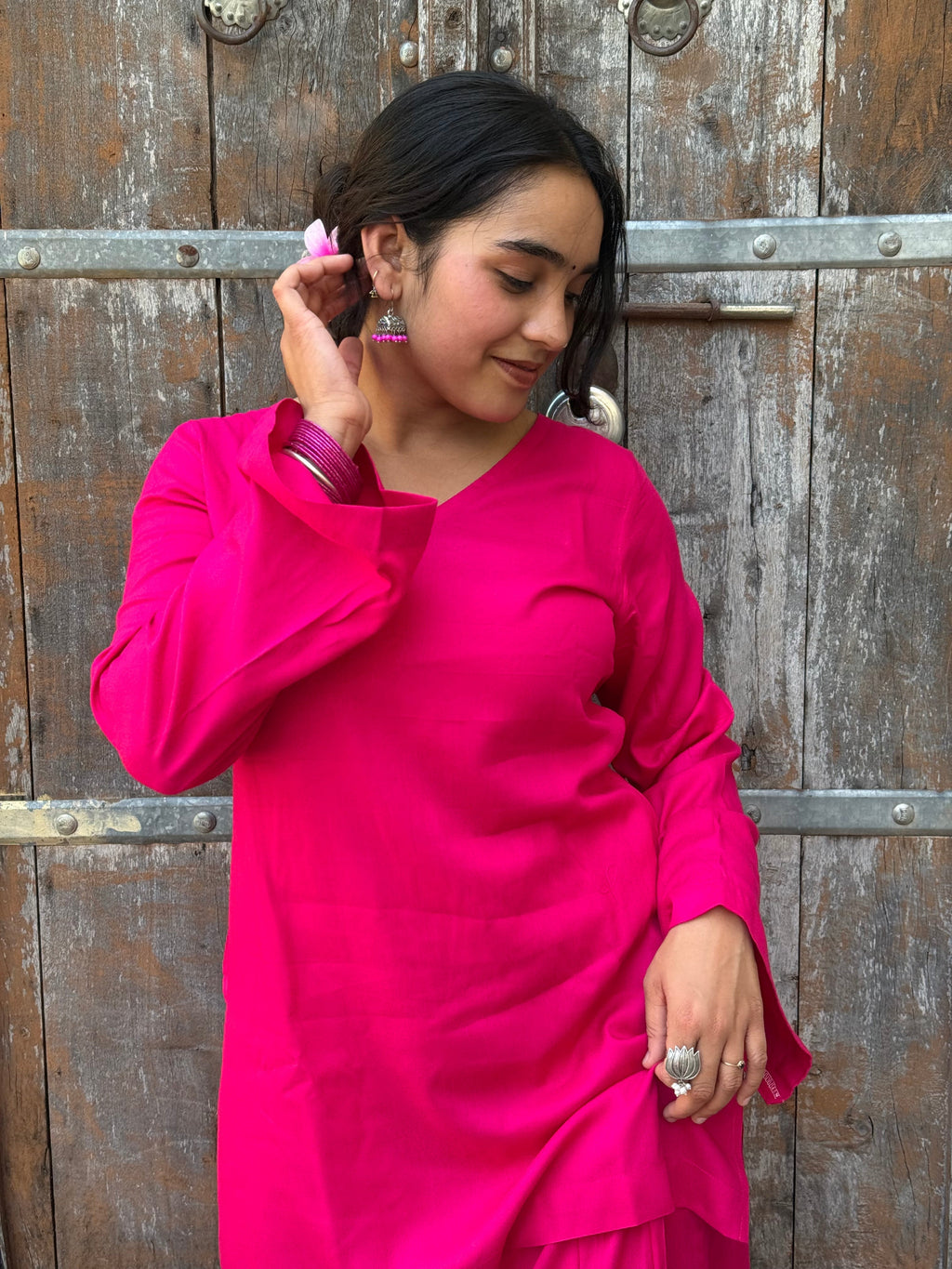 Rani Pink Farshi Salwar Set
