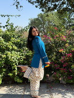 Neel Pushp Farshi Salwar Set