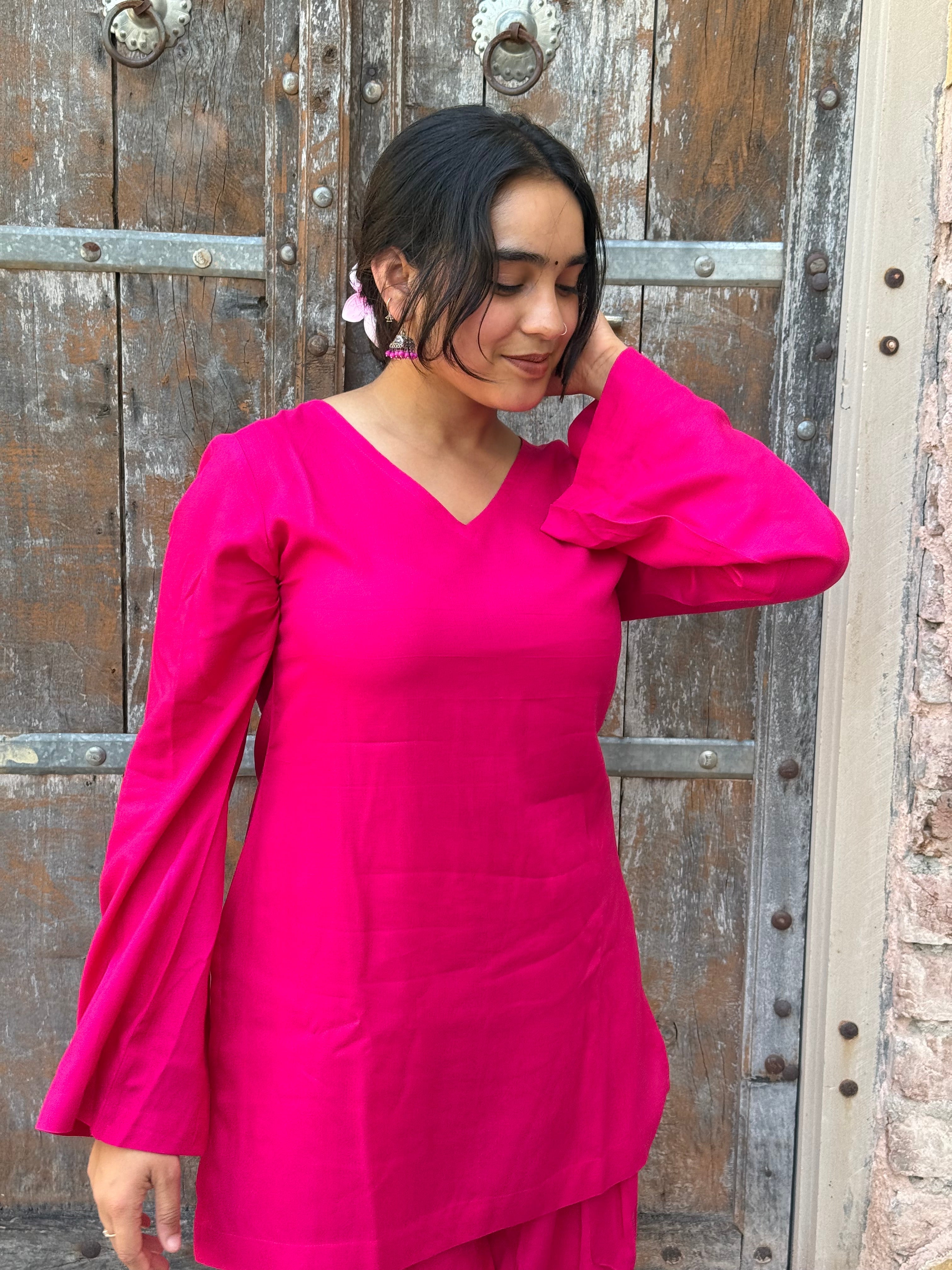 Rani Pink Farshi Salwar Set