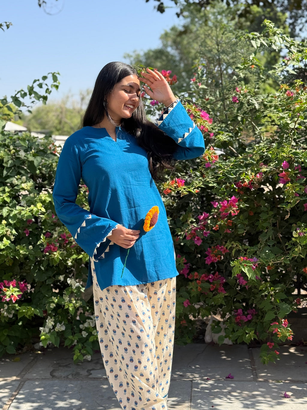 Neel Pushp Farshi Salwar Set