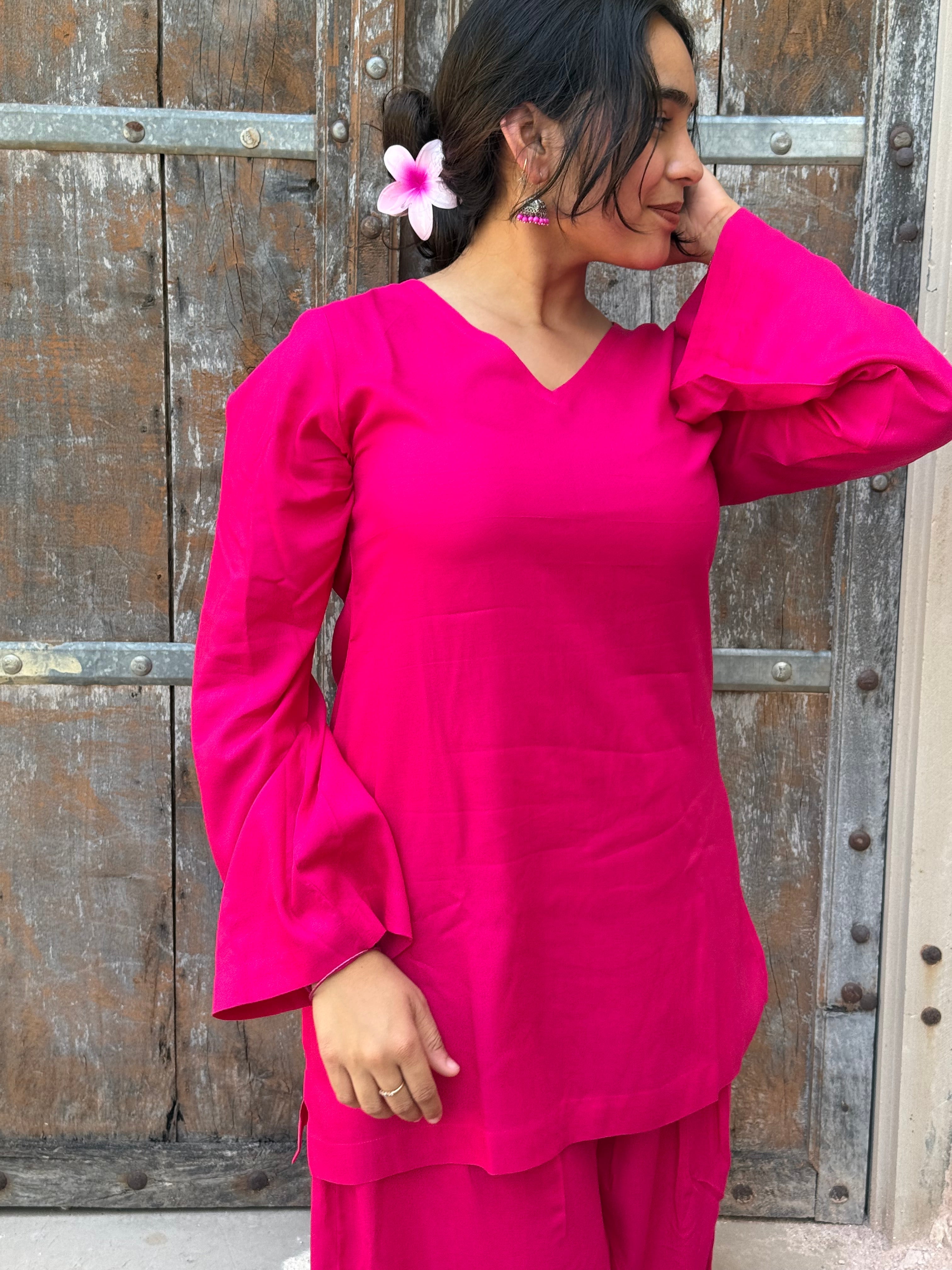 Rani Pink Farshi Salwar Set