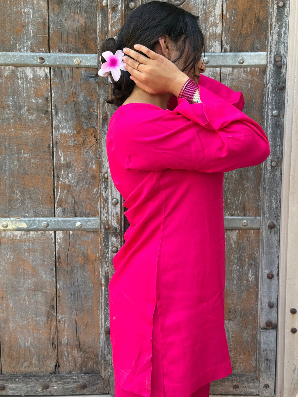 Rani Pink Farshi Salwar Set