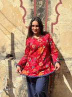 Gulnaar Floral Farshi Salwar Set