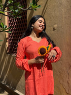 Coral Glow Farshi Salwar Set