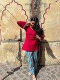 Gulrani Contrast Farshi Salwar Set