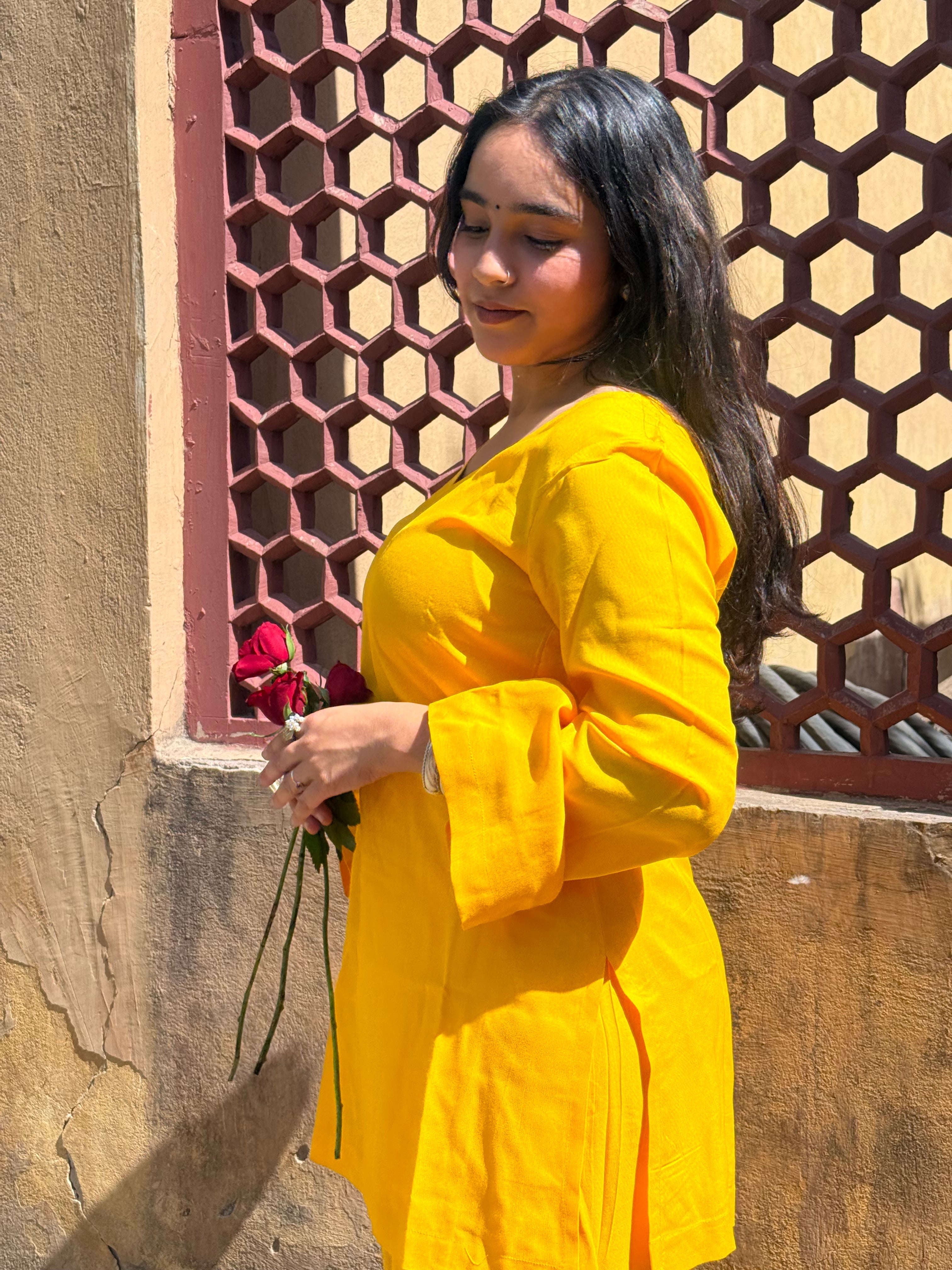 Sunshine Yellow Farshi Salwar Set
